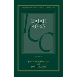 ISBN Isaiah 40-55 Vol 2 (ICC) (A Critical and Exegetical Commentary) livre Anglais Couverture rigide 392 pages