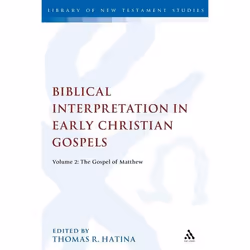 ISBN Biblical Interpretation in Early Christian Gospels (Volume 2: The Gospel of Matthew), Anglais, Couverture rigide, 256 pa ...