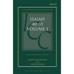 ISBN Isaiah 40-55 Vol 1 (ICC) (A Critical and Exegetical Commentary) Couverture rigide