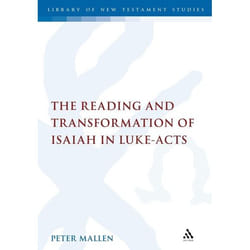 ISBN The Reading and Transformation of Isaiah in Luke-Acts livre Anglais Couverture rigide 258 pages