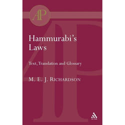 ISBN Hammurabi's Laws (Text, Translation and Glossary)