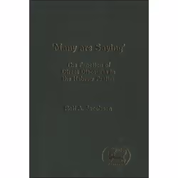 ISBN Many Are Saying (The Function of Direct Discourse in the Hebrew Psalter), Religion, Anglais, Couverture rigide, 178 page ...