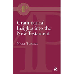 ISBN Grammatical Insights into the New Testament
