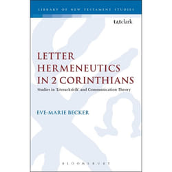 ISBN Letter Hermeneutics in 2 Corinthians (Studies in 'Literarkritik' and Communication Theory) livre Anglais Couverture rigide 224 pages