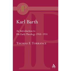 ISBN Karl Barth: Introduction to Early Theology