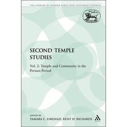 ISBN Second Temple Studies (Vol. 2: Temple and Community in the Persian Period) livre Religion Anglais