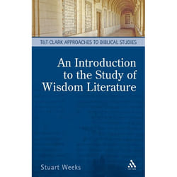 ISBN An Introduction to the Study of Wisdom Literature livre Religion Anglais Couverture rigide