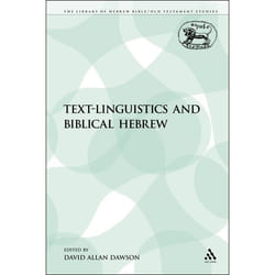 ISBN Text-Linguistics and Biblical Hebrew livre Anglais Livre broché 242 pages