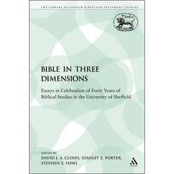 ISBN The Bible in Three Dimensions (Essays in Celebration of Forty Years of Biblical Studies in the University of Sheffield) livre Religion Anglais
