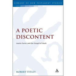 ISBN A Poetic Discontent (Austin Farrer and the Gospel of Mark) Couverture rigide