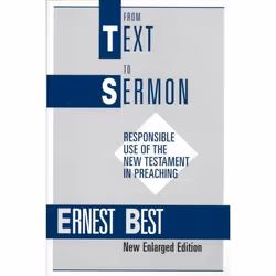 ISBN From Text to Sermon, Anglais, Livre broché, 128 pages
