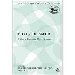 ISBN The Old Greek Psalter (Studies in Honour of Albert Pietersma) livre Religion Anglais