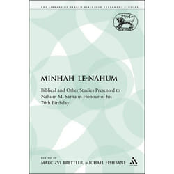 ISBN Minhah Le-Nahum (Biblical and Other Studies Presented to Nahum M. Sarna in Honour of his 70th Birthday) livre Religion Anglais Livre broché 337 pages