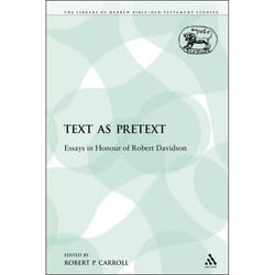 ISBN Text as Pretext (Essays in Honour of Robert Davidson) livre Religion Anglais Livre broché 307 pages