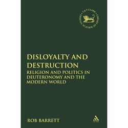 ISBN Disloyalty and Destruction (Religion and Politics in Deuteronomy and the Modern World) livre Anglais Couverture rigide 304 pages