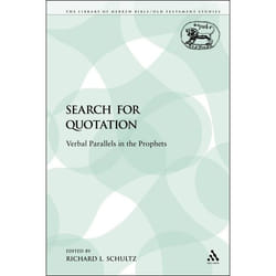 ISBN The Search for Quotation (Verbal Parallels in the Prophets) livre Religion Anglais