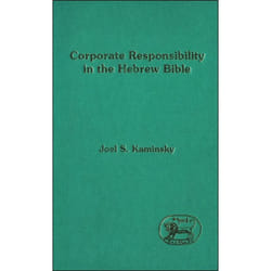 ISBN Corporate Responsibility in the Hebrew Bible livre Religion Anglais