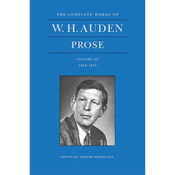 Allen & Unwin W. H. Auden Prose Volume 3 (1949-1955) livre poésie Anglais