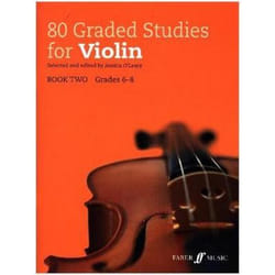 80 Graded Studies for Violin Book 2 (Grades 6-8) (Graded Studies Series) - [Version Originale]