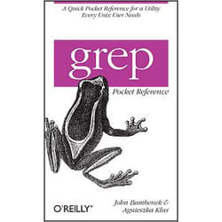 O'Reilly grep Pocket Reference livre & manuel de logiciels