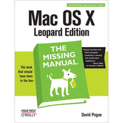O'Reilly Mac OS X Leopard: The Missing Manual livre & manuel de logiciels