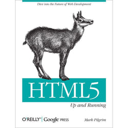 O'Reilly HTML5: Up and Running livre & manuel de logiciels