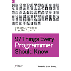 O'Reilly 97 Things Every Programmer Should Know livre & manuel de logiciels
