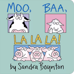 Simon &amp; Schuster Moo, Baa, La La La!, Animaux, Anglais, 14 pages