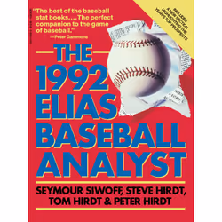 ISBN Elias Baseball Analyst 1992, Anglais, Livre de poche, 352 pages