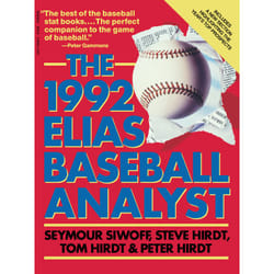 ISBN Elias Baseball Analyst 1992 Livre de poche