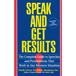 ISBN Speak and Get Results Livre de poche