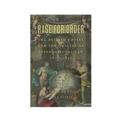 ISBN Rage for Order: The British Empire and the Origins of International Law, 1800 1850 livre histoire Anglais