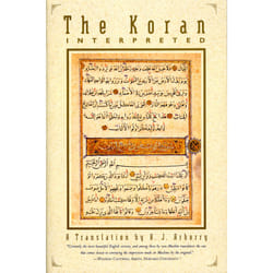 ISBN The Koran Interpreted Livre de poche