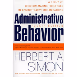 ISBN Administrative Behavior, 4th Edition, Anglais, Livre de poche, 384 pages
