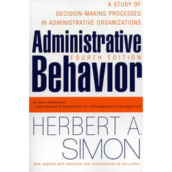 ISBN Administrative Behavior, 4th Edition Livre de poche
