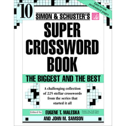 ISBN Simon & Schuster Super Crossword Book #10 Livre de poche