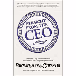 ISBN Straight from the CEO, Anglais, Livre de poche, 320 pages