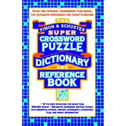 ISBN Simon & Schuster Super Crossword Puzzle Dictionary And Reference Book Livre de poche