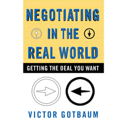 ISBN Negotiating In the Real World Livre de poche
