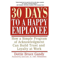 ISBN 30 Days to a Happy Employee Livre de poche