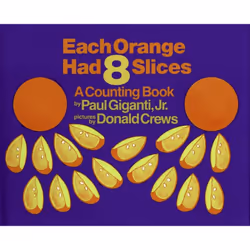 ISBN Each Orange Had 8 Slices, Couverture rigide, 32 pages