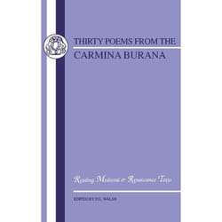 ISBN Carmina Burana: Thirty Poems