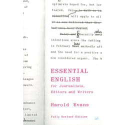 ISBN Essential English for Journalists, Editors and Writers
