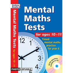 ISBN Mental Maths Tests for ages 10-11 (Timed Mental Maths Tests for Year 6)