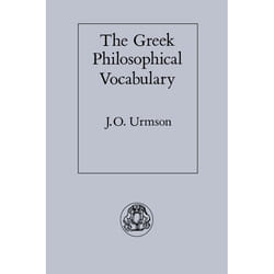 ISBN The Greek Philosophical Vocabulary