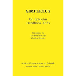 ISBN Simplicius: On Epictetus Handbook 27-53 Couverture rigide