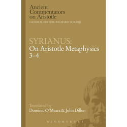 ISBN Syrianus: On Aristotle Metaphysics 3-4 livre histoire Anglais Couverture rigide