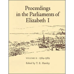 ISBN Proceedings in the Parliaments of Elizabeth I, Vol. 2 1585-1589 livre Anglais Couverture rigide 520 pages