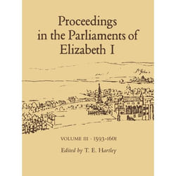 ISBN Proceedings in the Parliaments of Elizabeth 1, Vol. 3 1593-1601 livre Anglais Couverture rigide 540 pages