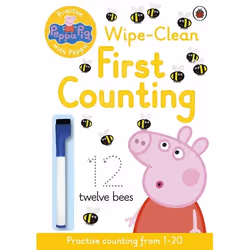 ISBN Peppa Pig: Practise with Peppa: Wipe-Clean First Counting, Anglais, 16 pages